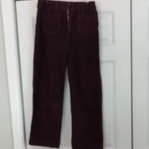 GAP Women's Wide Leg Pants - Dark Brown